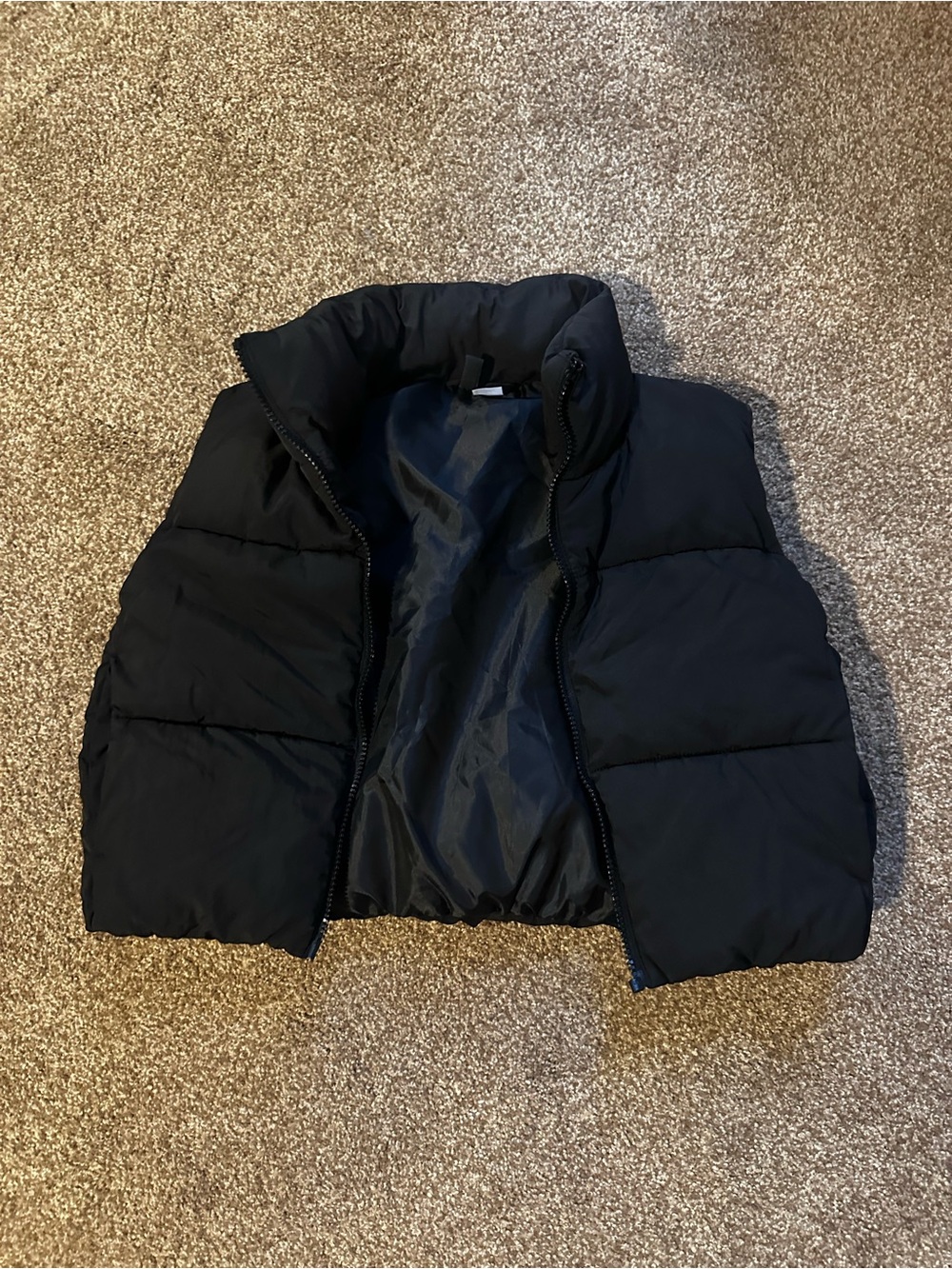 H&M Black Quilted Puffer Vest